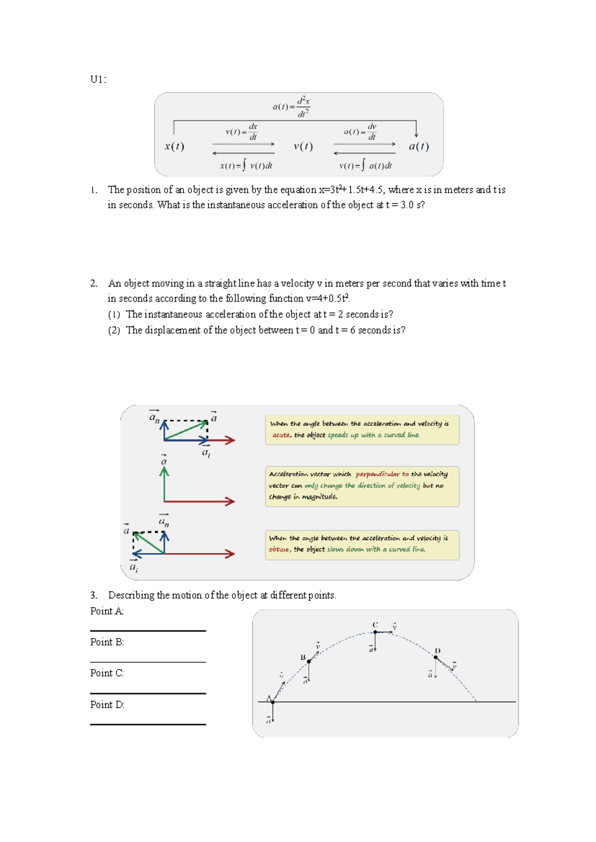 G11 Final Exam Review: Physics Concepts & Problems - Studocu