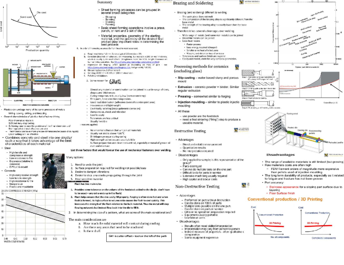 G41 Cutter Offset Tooling Notes for Manufacturing Processes - Studocu