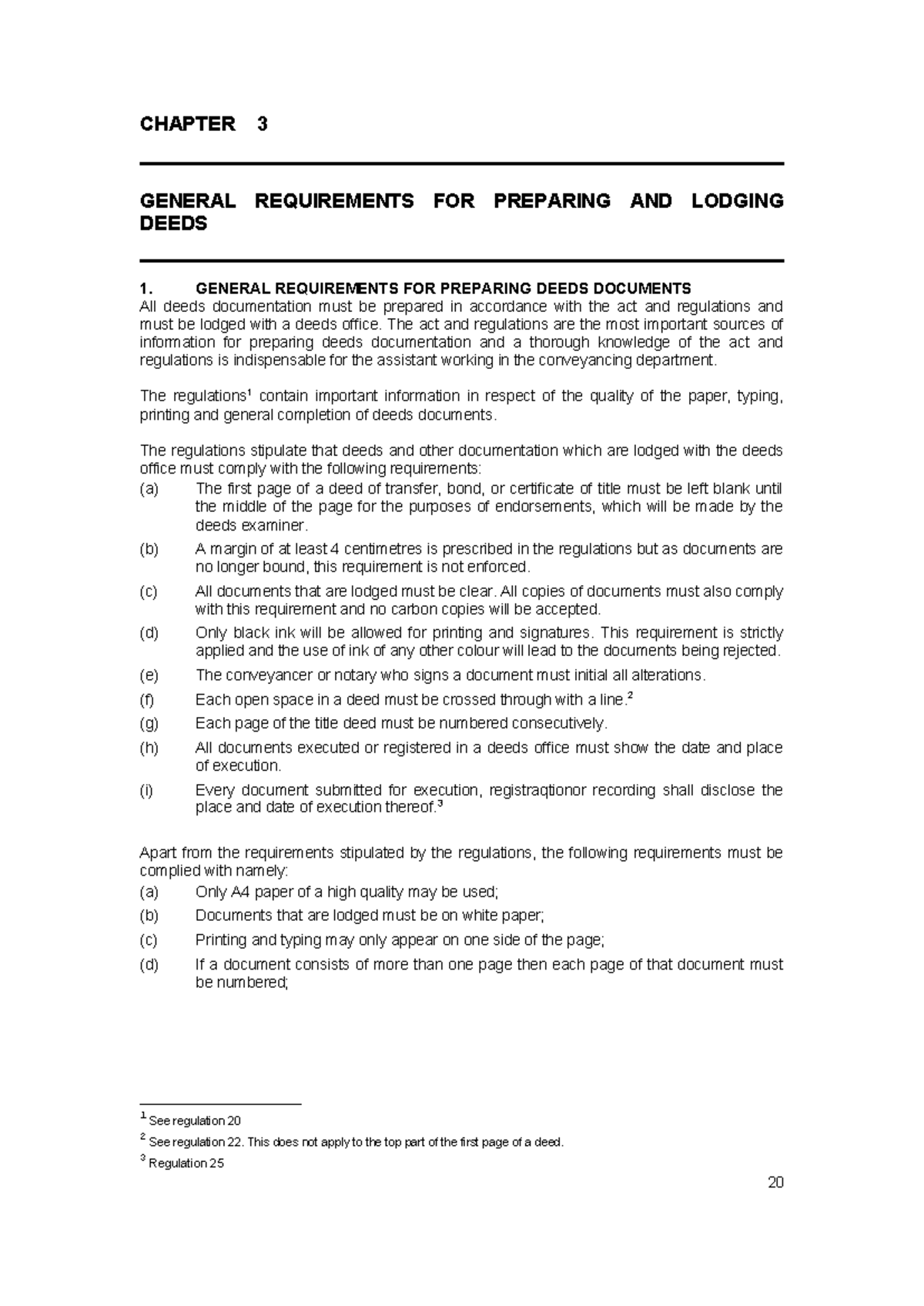 LEP20XT Chapter 3: Key Deeds Preparation Requirements 2019 - Studocu