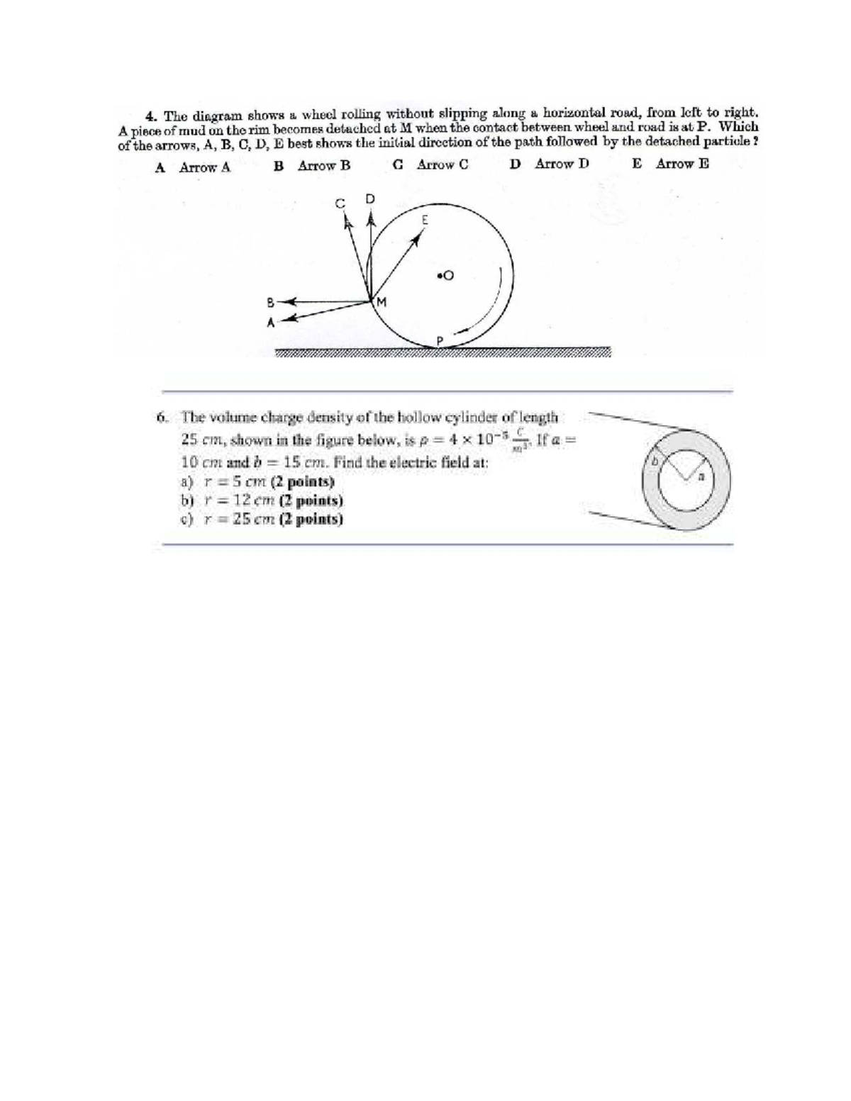 Document 17 - Physics Problem Practice on Electric Fields and Motion ...