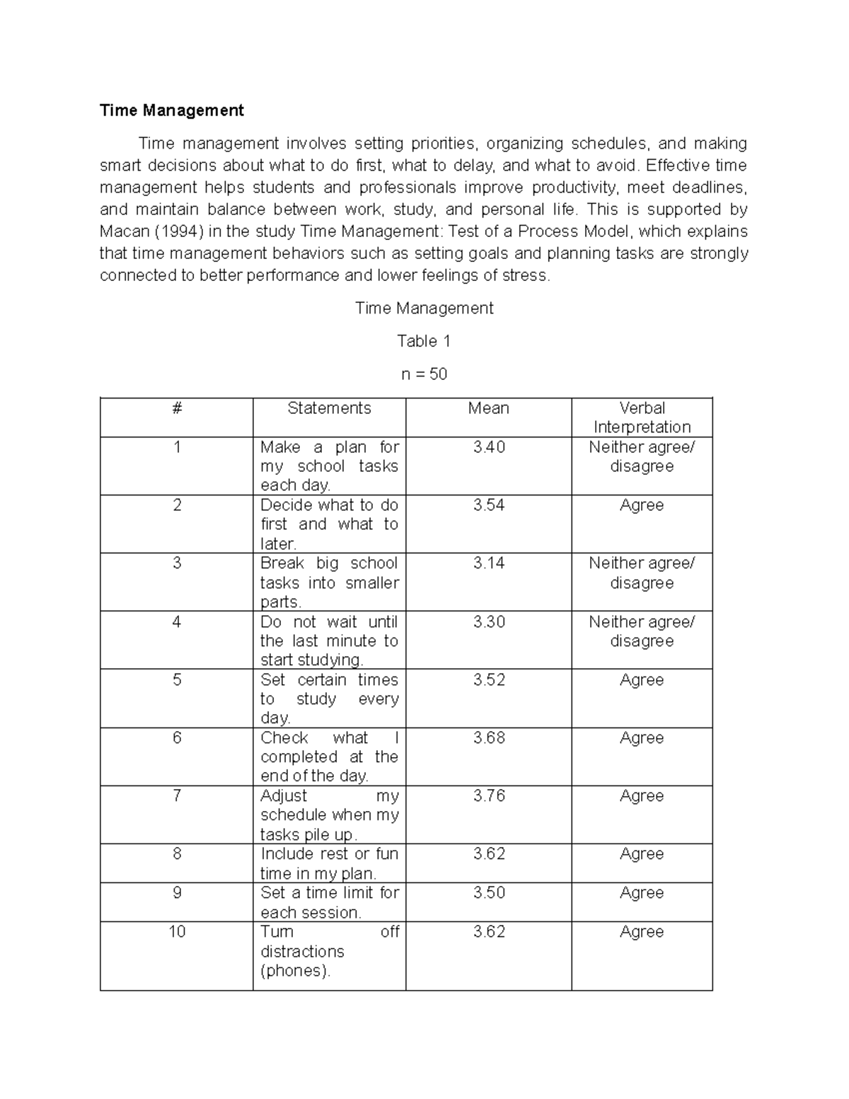 Time Management Strategies for Senior High School Students: Coping with ...