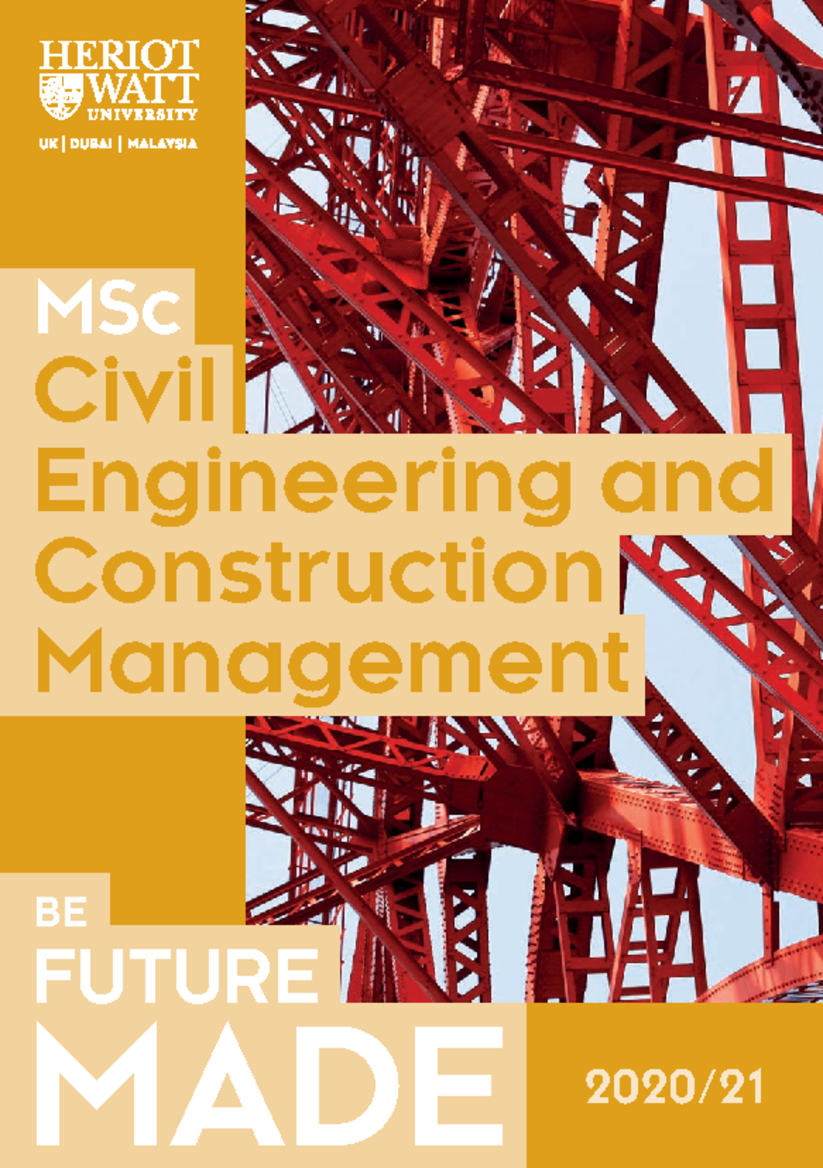 MSc in Civil Engineering & Construction Management Overview - Studocu