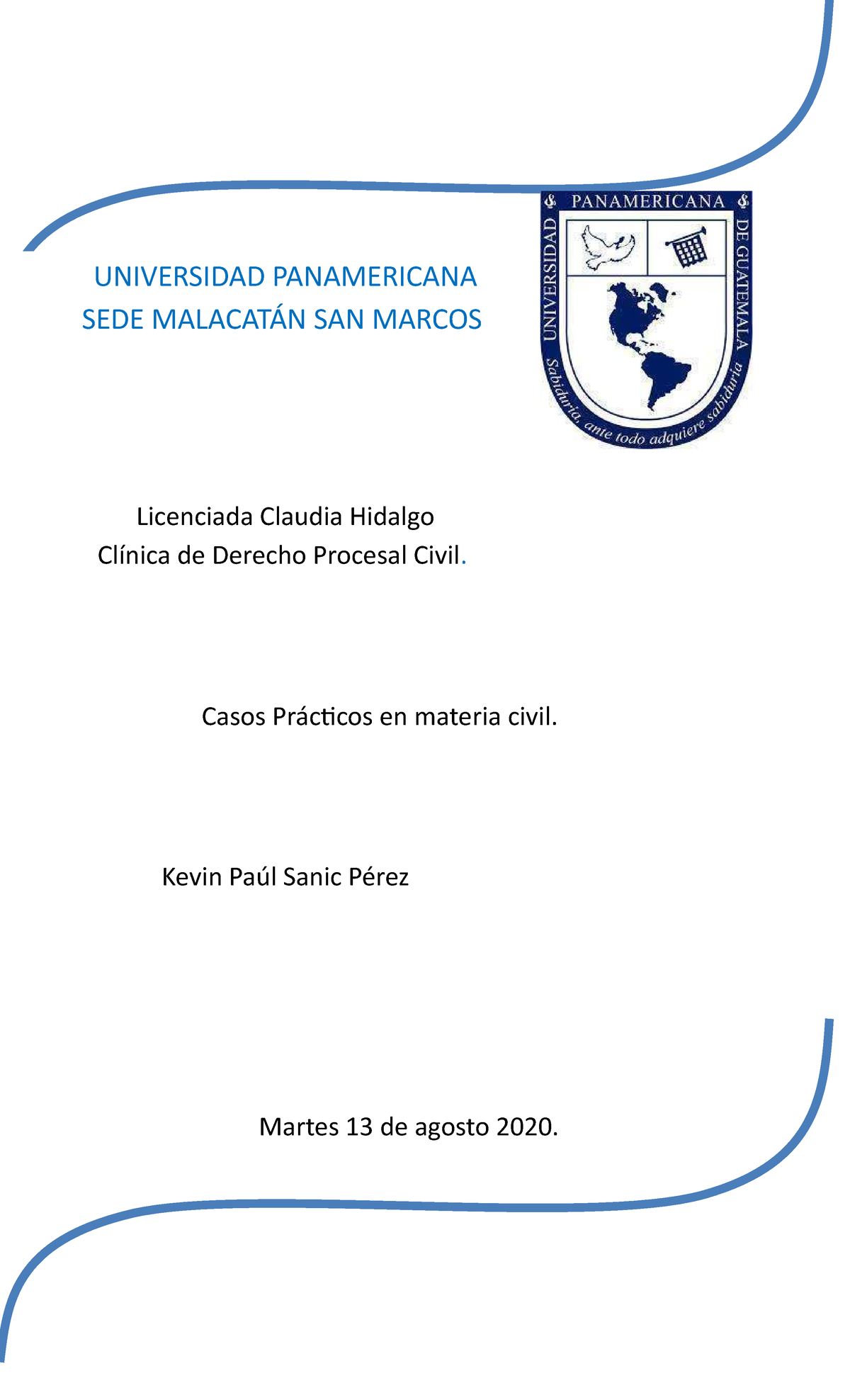 Casos Prácticos de Derecho Procesal Civil 1 - Resolución de Casos - Document Preview