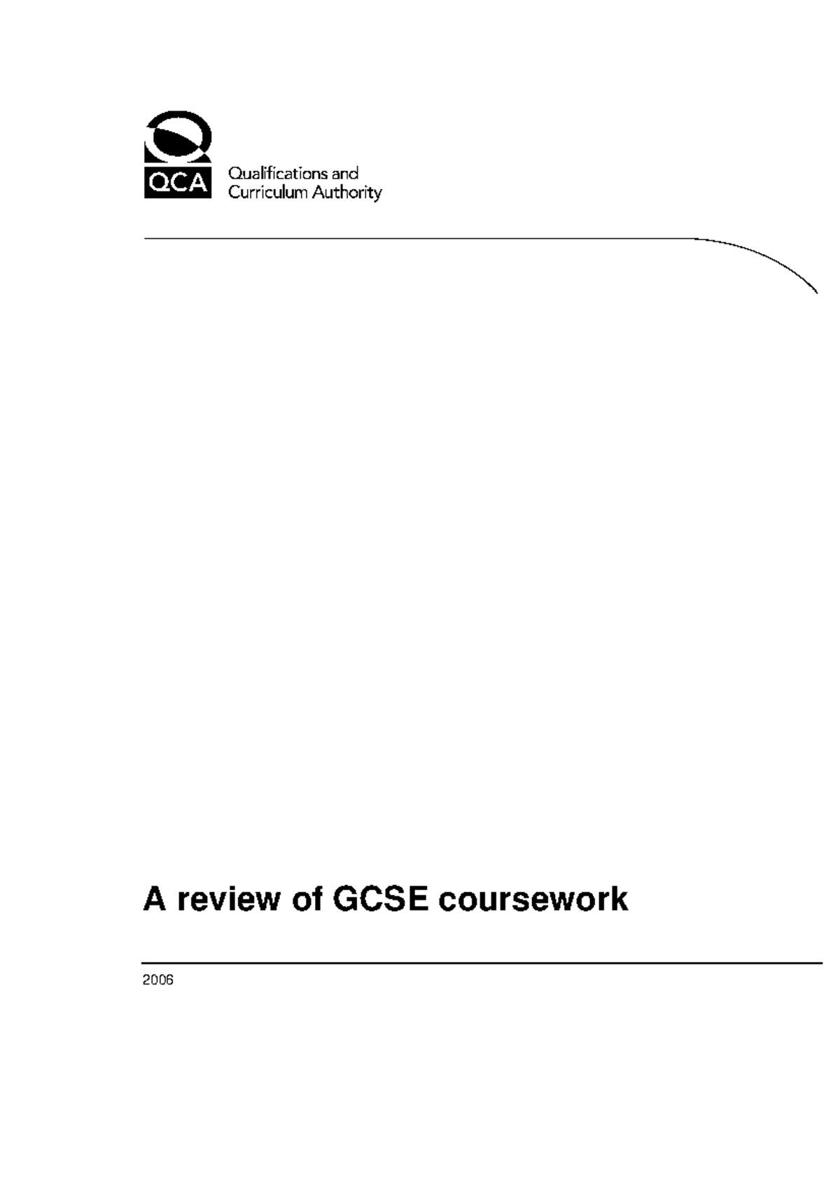 GCSE Coursework Report: Assessment Practices and Recommendations - Studocu