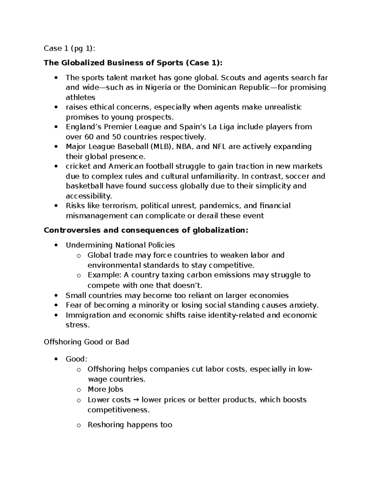 Globalized Business of Sports: Case Studies & Economic Environments ...