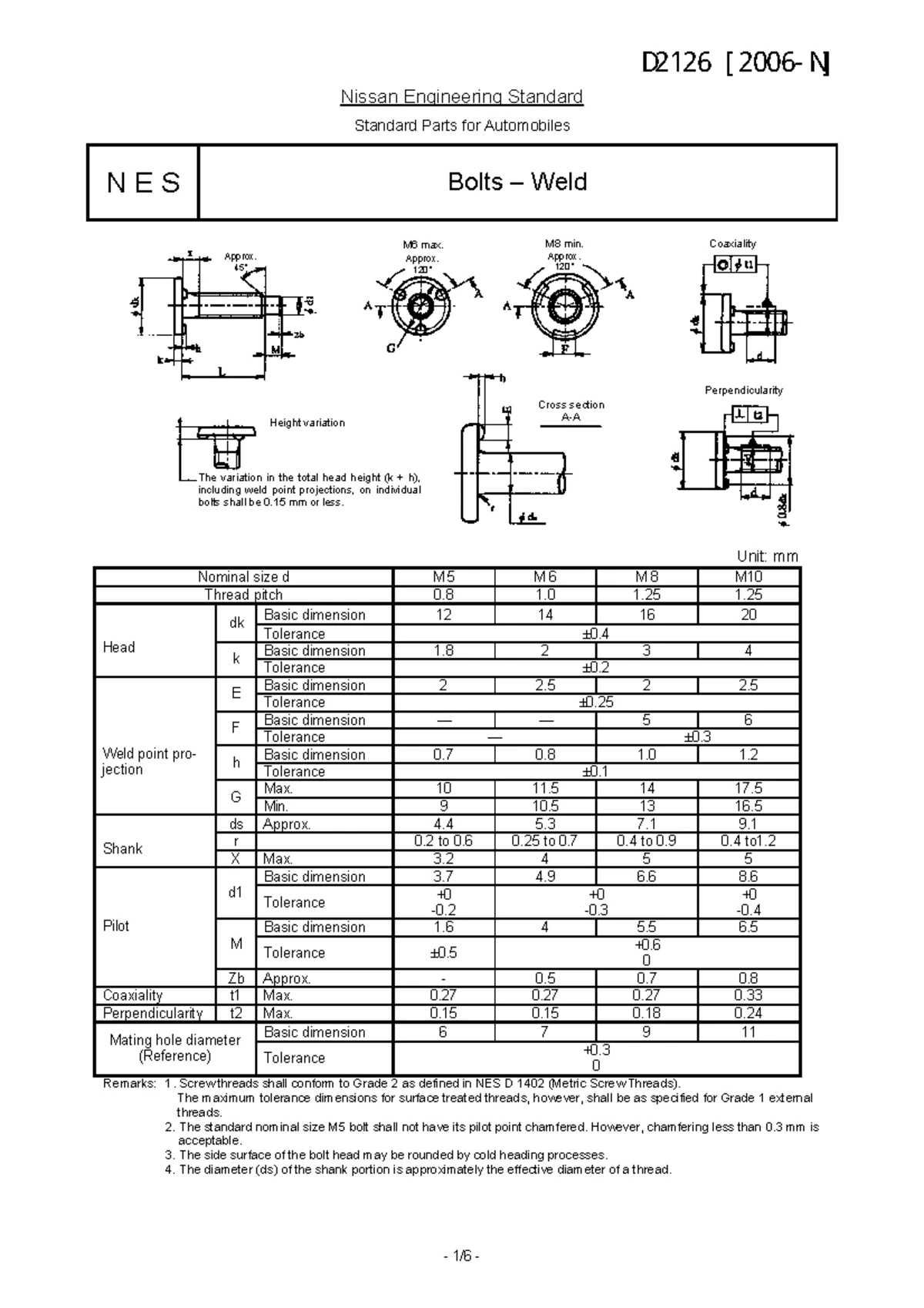 Engineering Drawing: Mounting Bracket Specifications (ENG PD NC-P2148 C ...