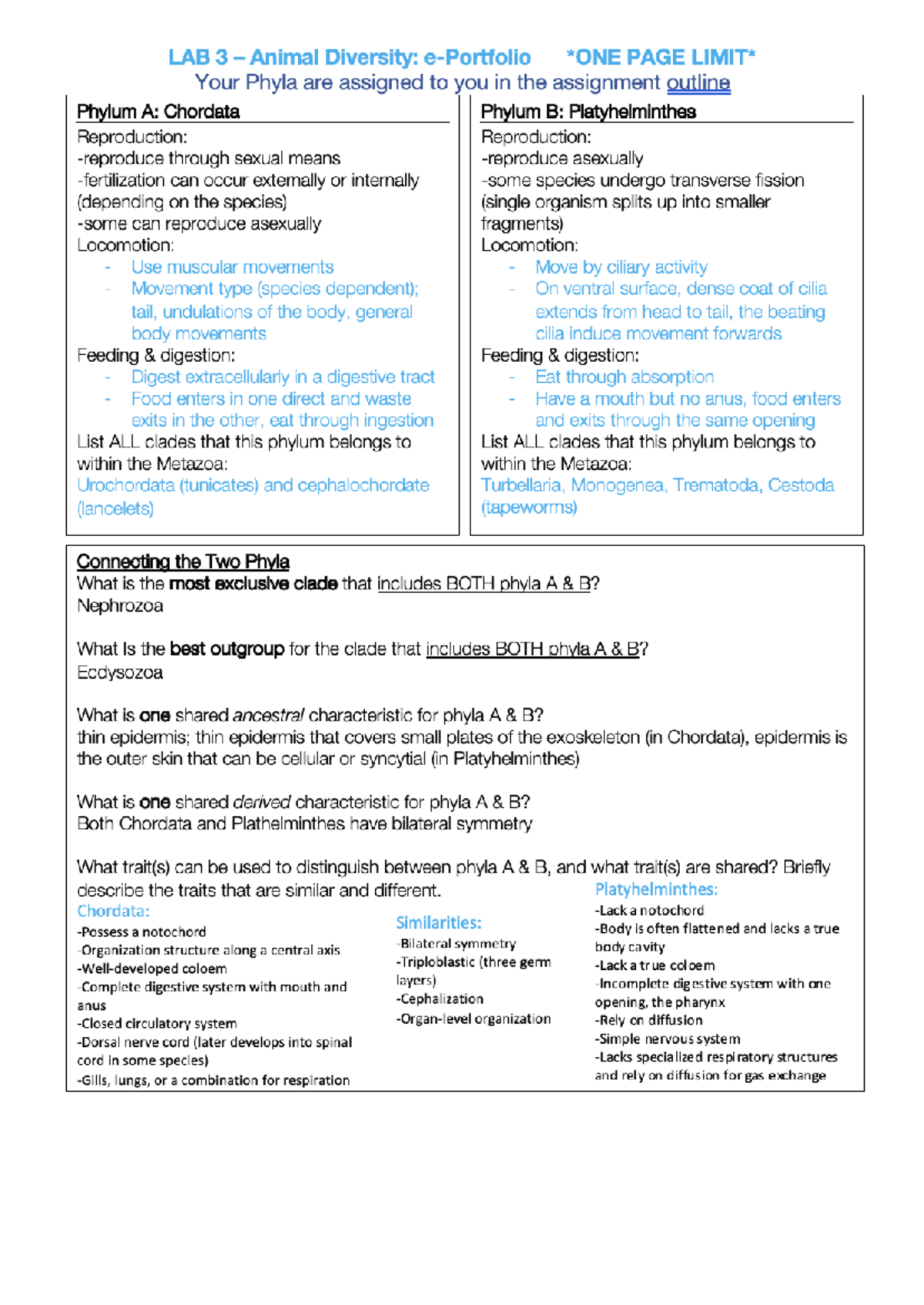 Lab 3 Assignment: Completed Example for Reference - Studocu