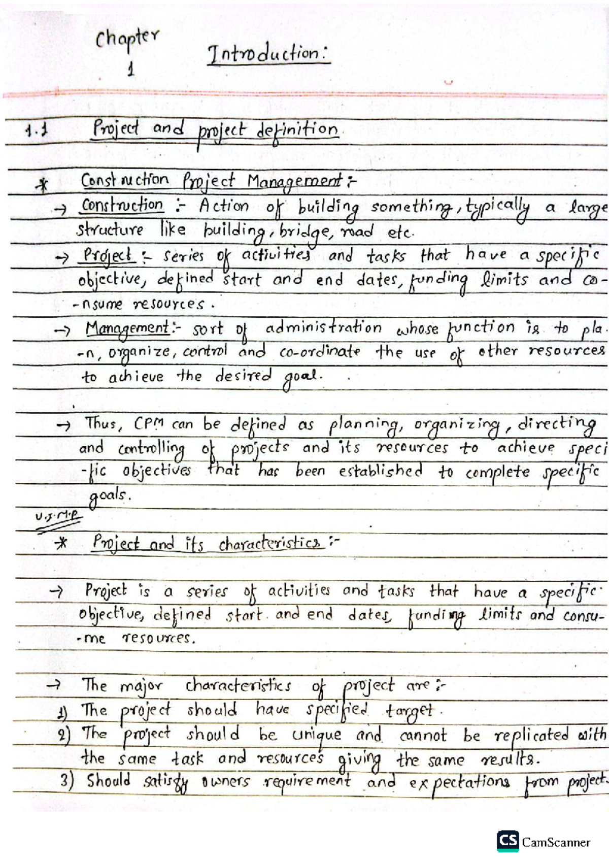 CPM 101: Introduction to Construction Project Management - Studocu