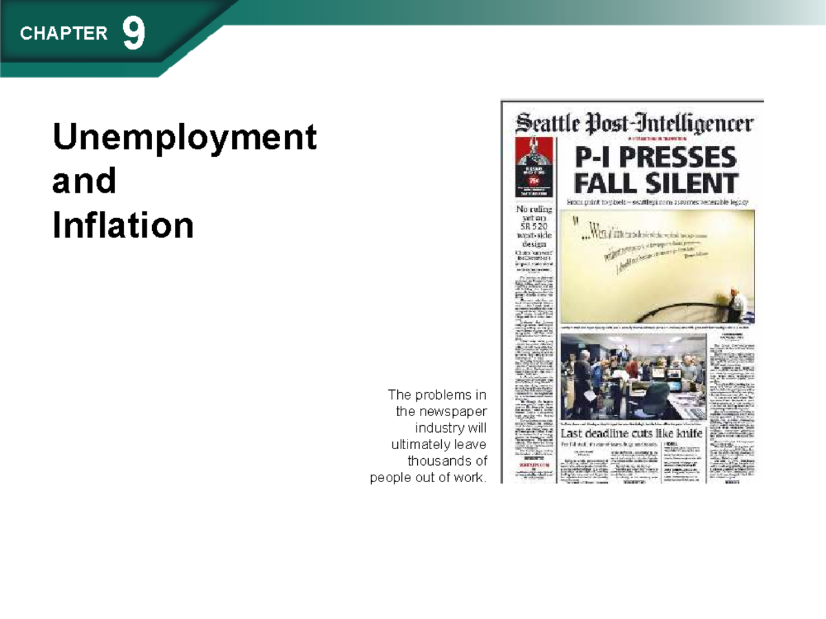 HO3e PRS Ch09 - Summary of Unemployment and Inflation Concepts - Studocu