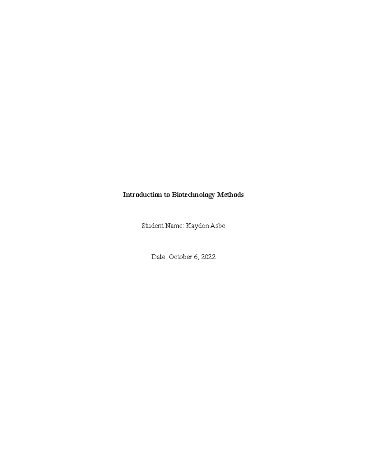 Biotechnology Lab Report: DdeI Digestion Analysis and Banding Patterns ...