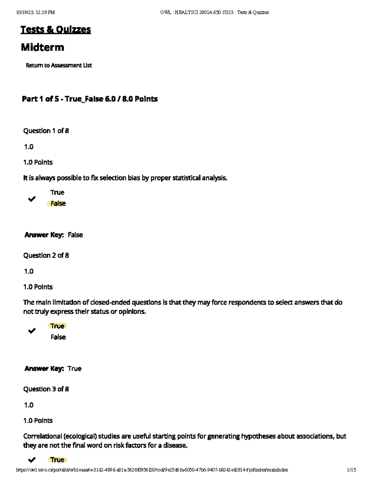Practice Midterm Study Notes for Course Code RR 2450 - Studocu