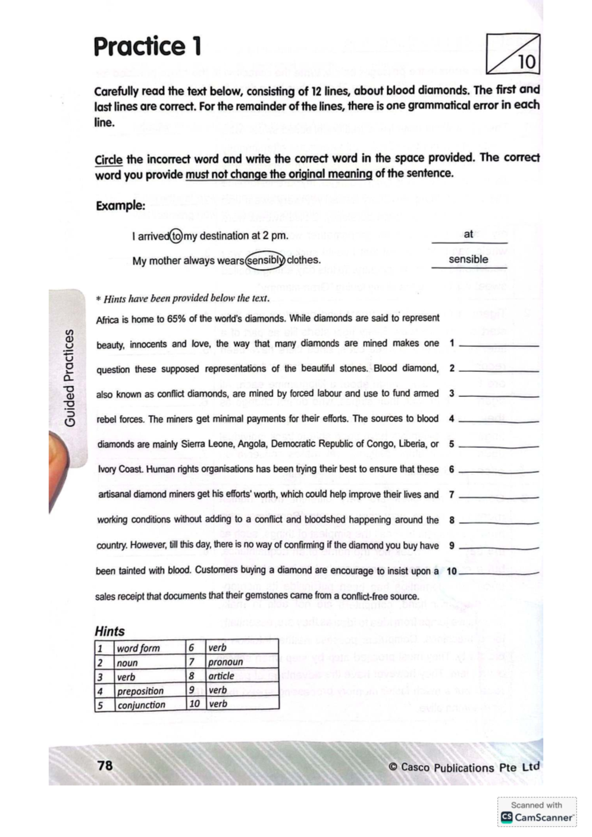 Editing Practice Papers: Grammatical Errors in Various Texts - Studocu