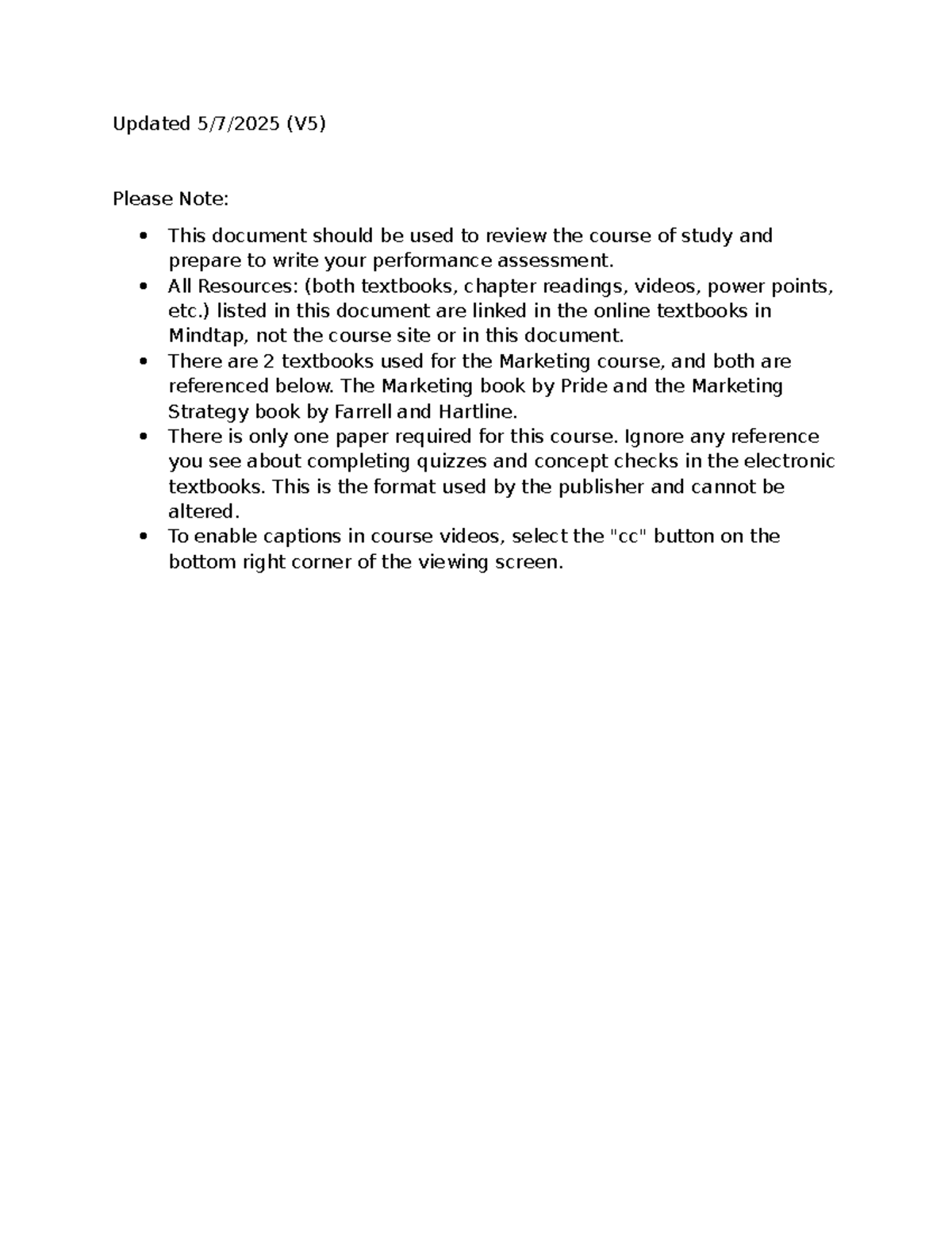 C212 Marketing Course Performance Assessment Template - Studocu