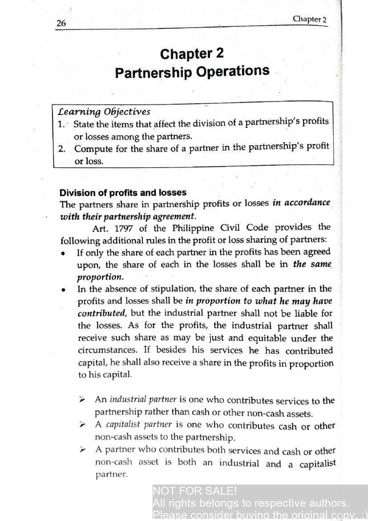 Special Transactions 2 - 26 Chapter 2 Chapter 2 Partnership Operations ...