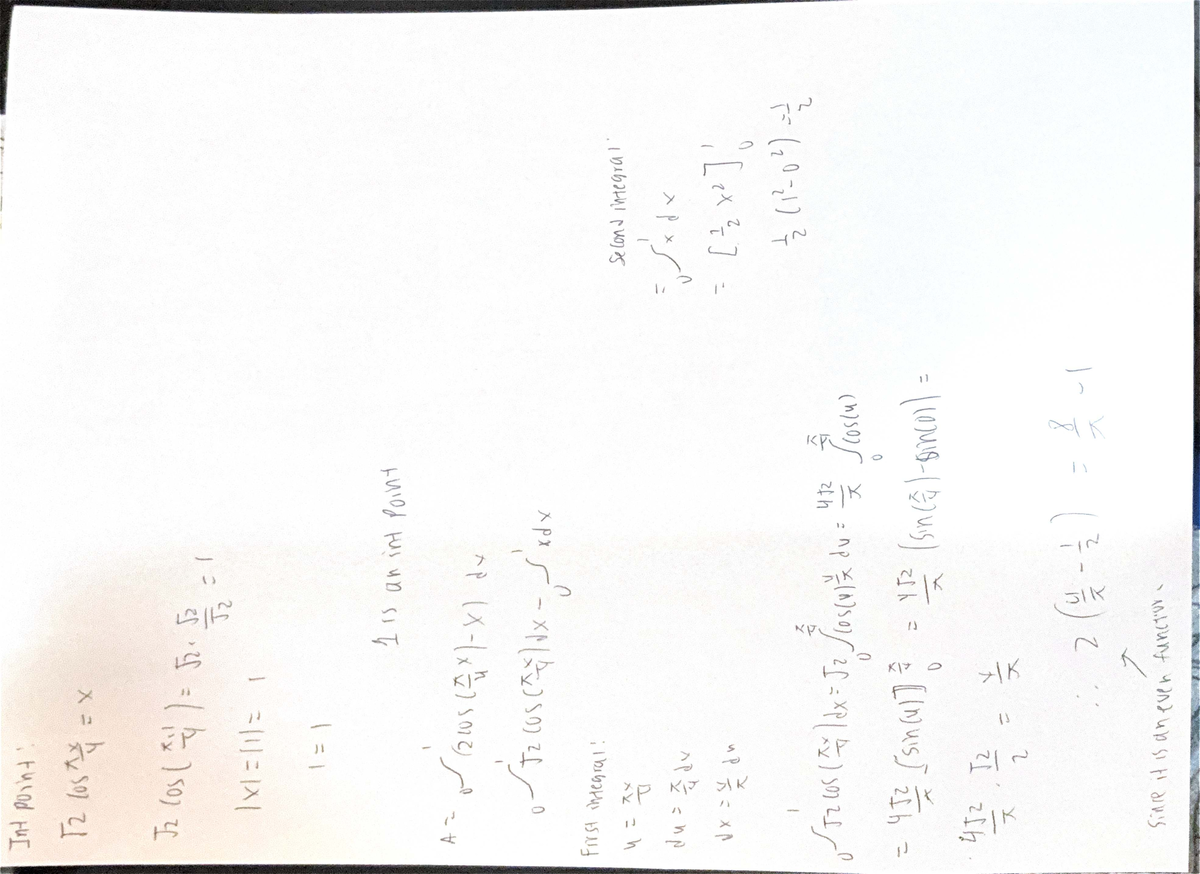 Calculus T2 Final Exam Notes on Integral Points and Functions - Studocu
