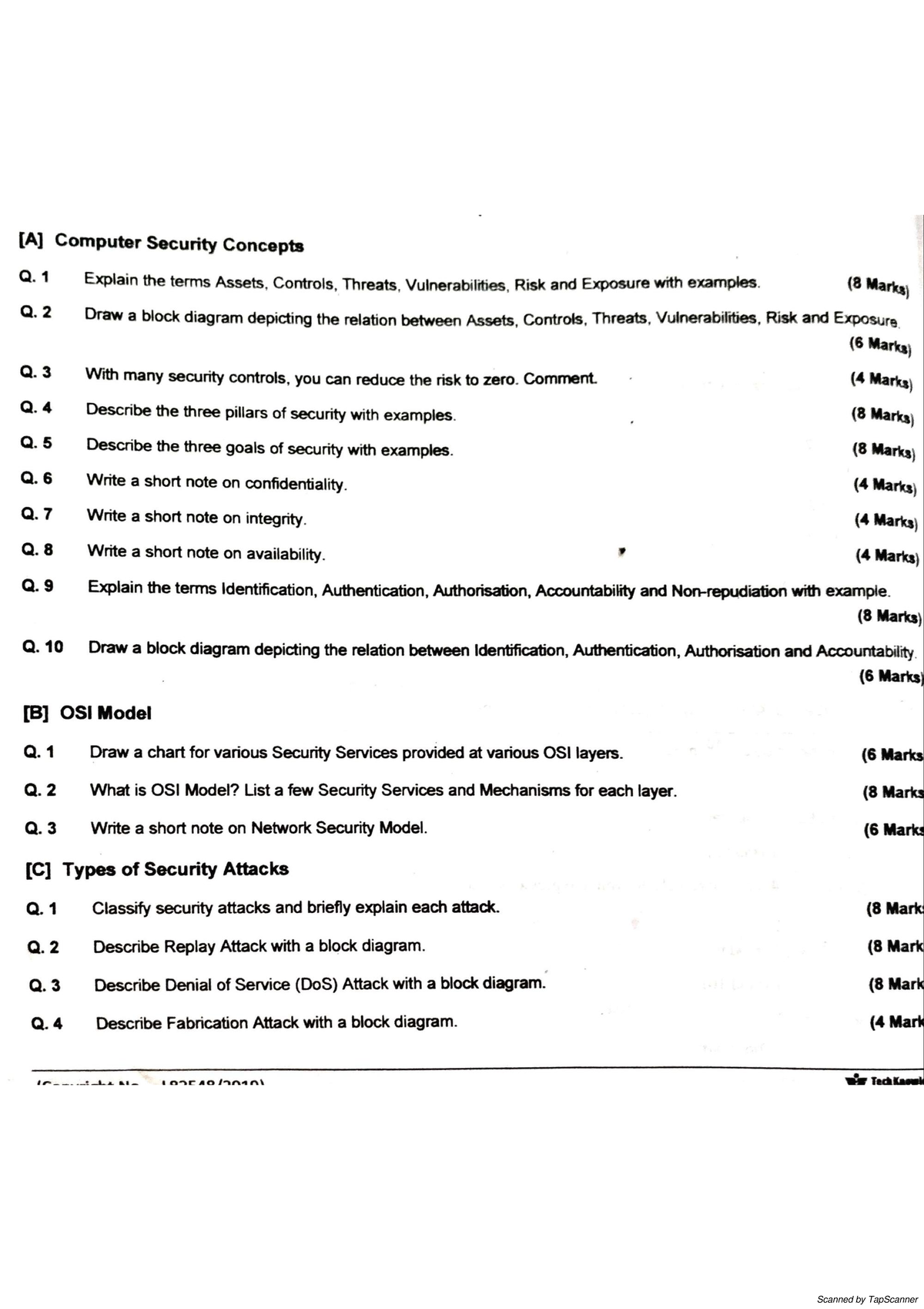 CSS- Module 1 Qs - Computer Security Concepts Q. 1 Explain the terms ...