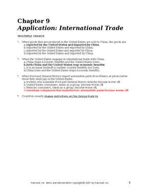Chap03 - MID - Chapter 3 Interdependence and the Gains from Trade ...