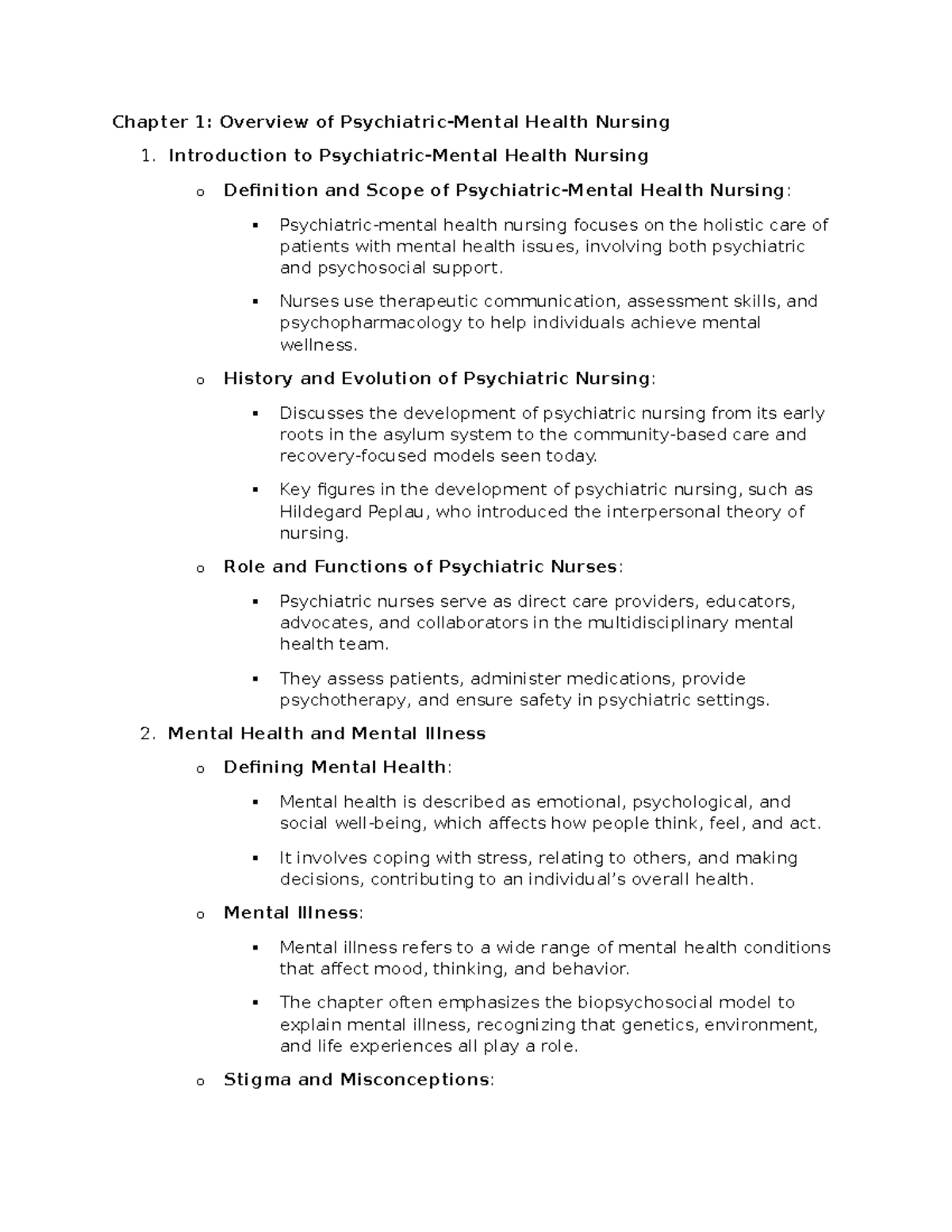 PSYC 101: Mental Health Exam 1 Outline & Key Questions for Study - Studocu