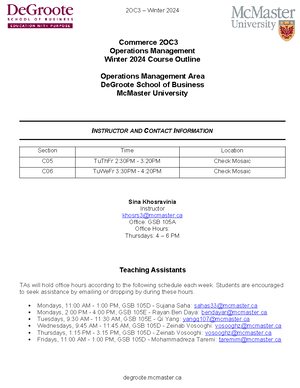 [Practice Problems] Quality Management (updated) - Practice Problem for ...
