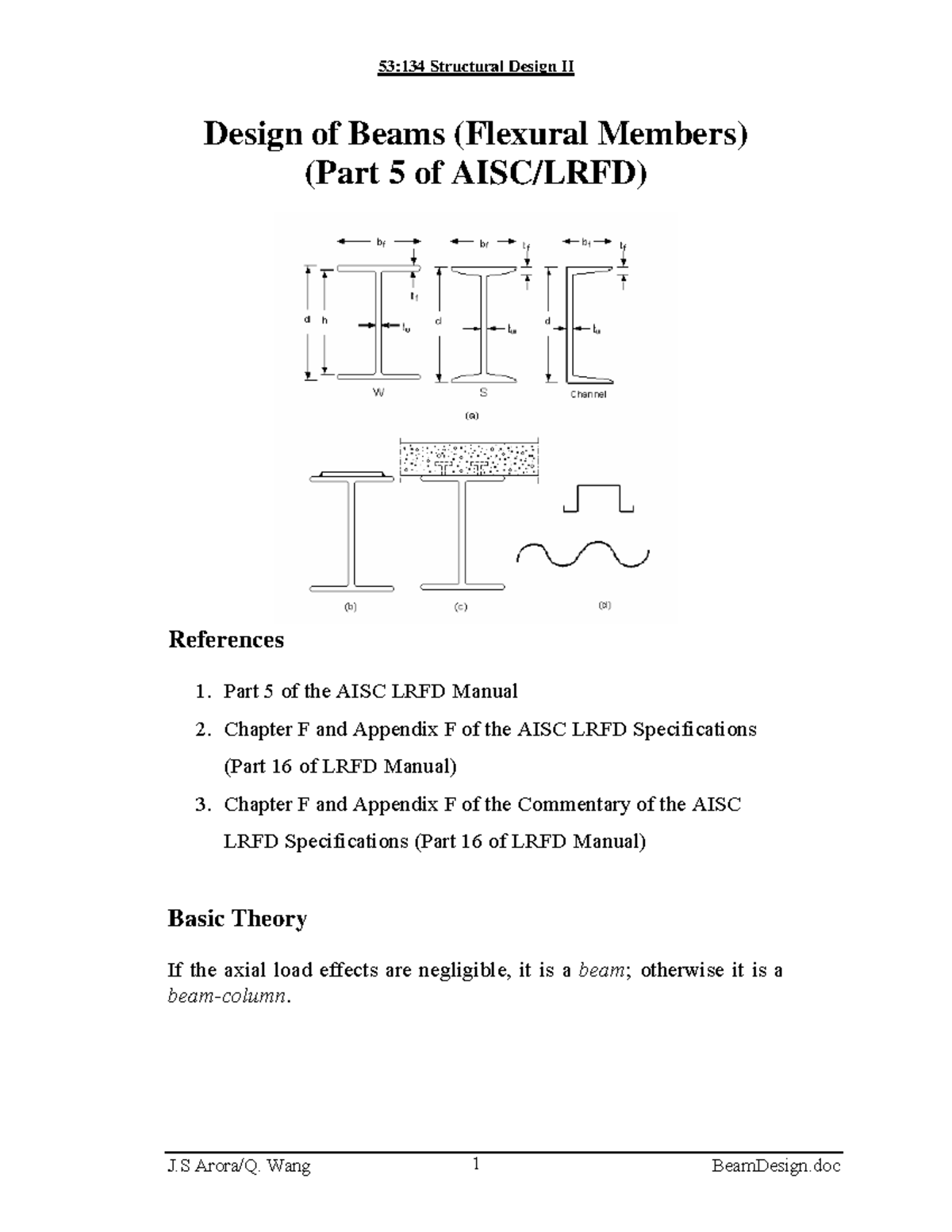 Beam design-Basics - Test example- beam design basics for engineers ...