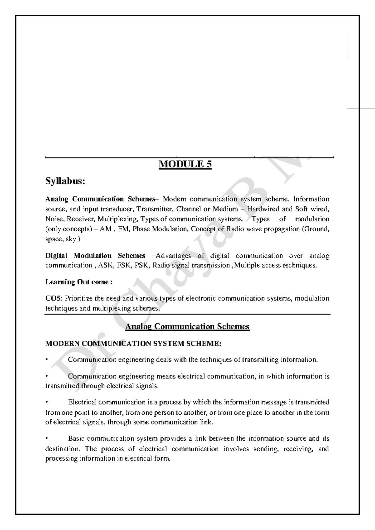 Module 5 Notes: Introduction to Electronics Engineering (22ESC143 ...
