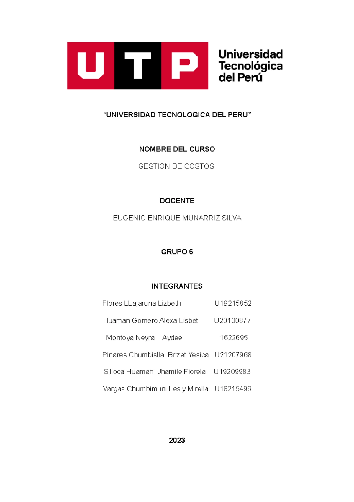 Análisis de Costos y Actividades en la Gestión Empresarial - TA2 ...