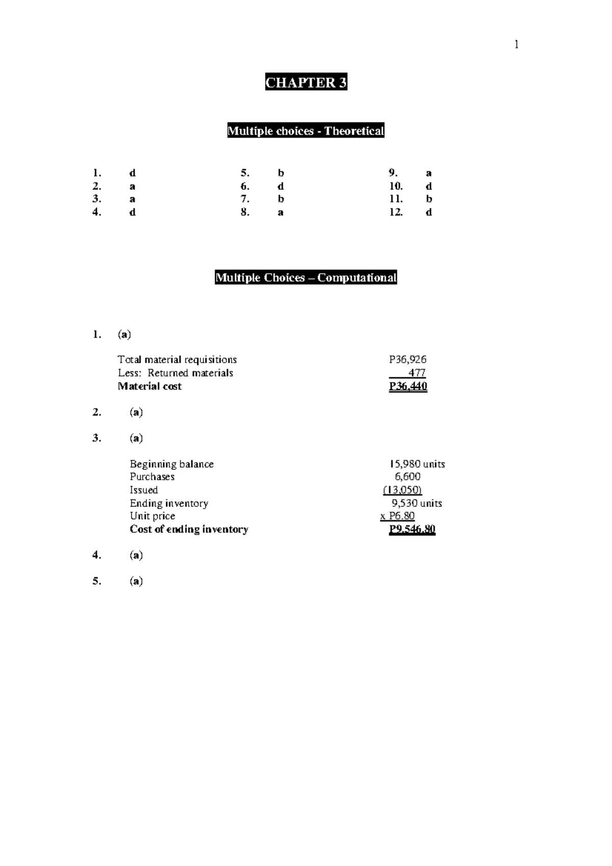 Chapter 16 - Cost Accounting by Guerrero Solution Manual - CHAPTER 16 ...