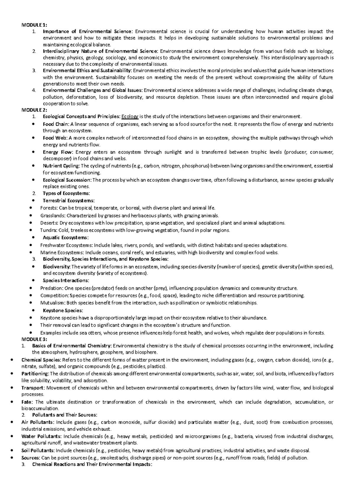 ENVI SCI Glossary of Key Terms and Concepts in Environmental Science ...