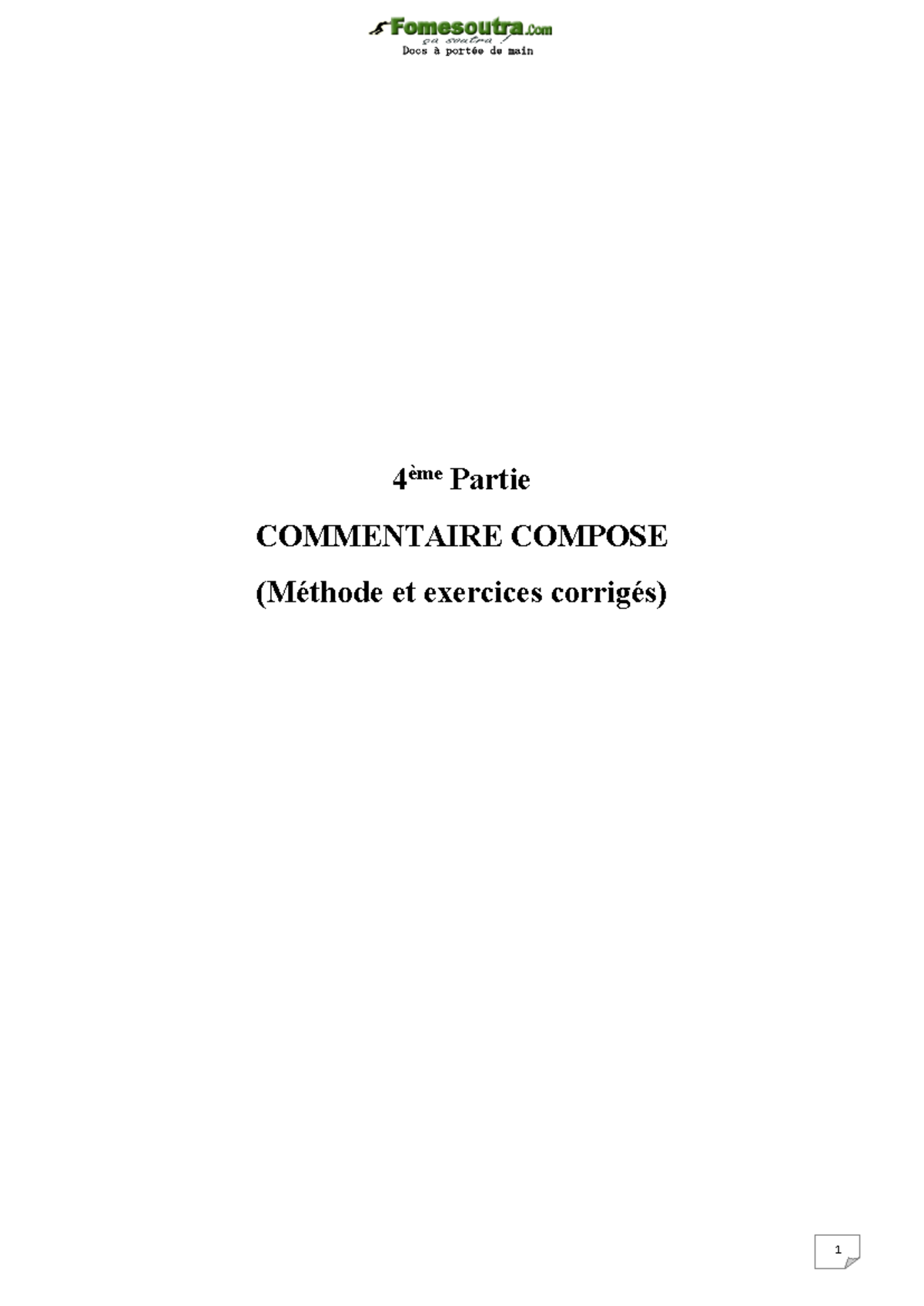 Commentaire Composé [Fr 101] : Méthodologie et Exemples de Rédaction ...