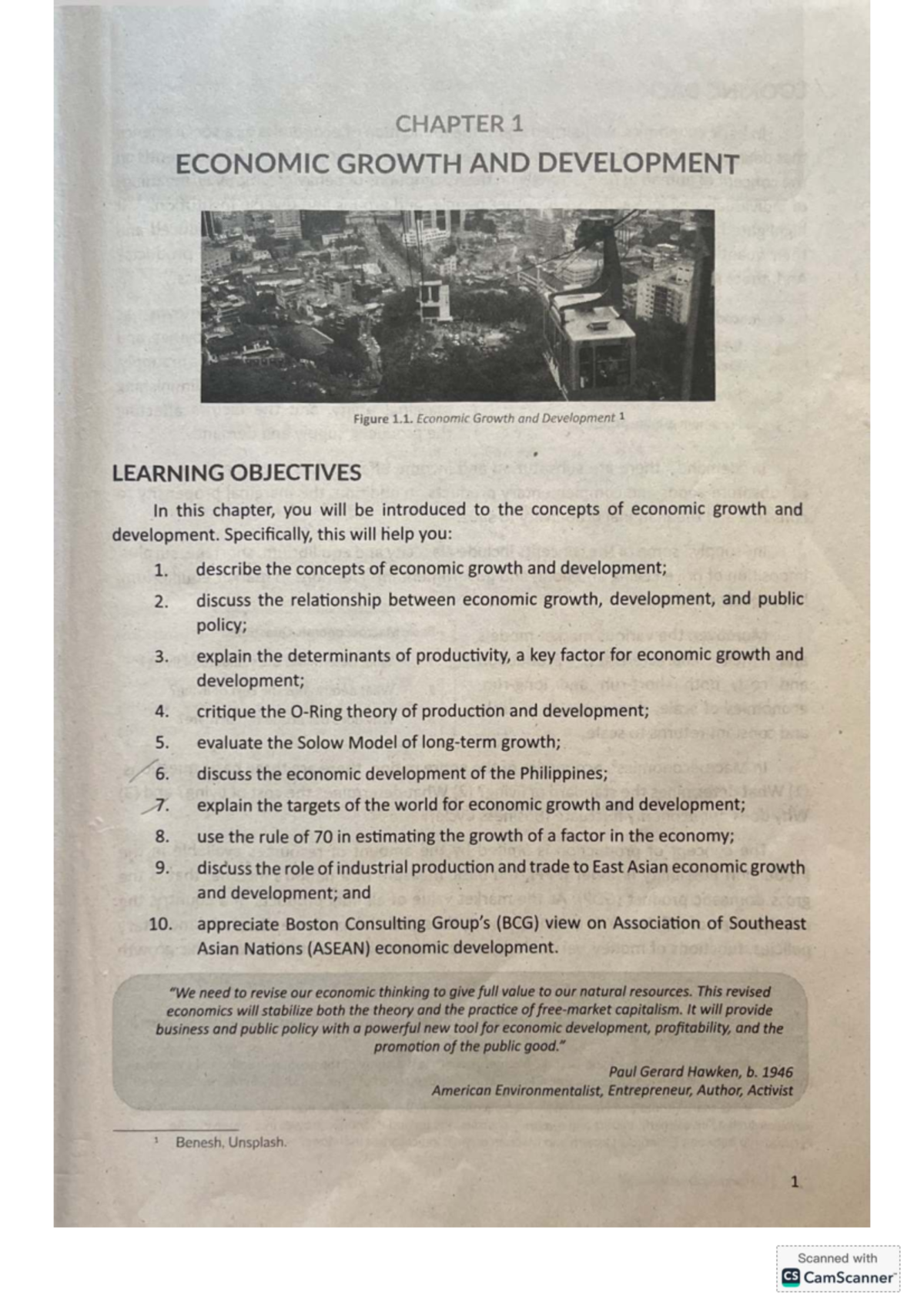 CHAPTER 1: ECONOMIC GROWTH AND DEVELOPMENT (ECO 101) - Studocu