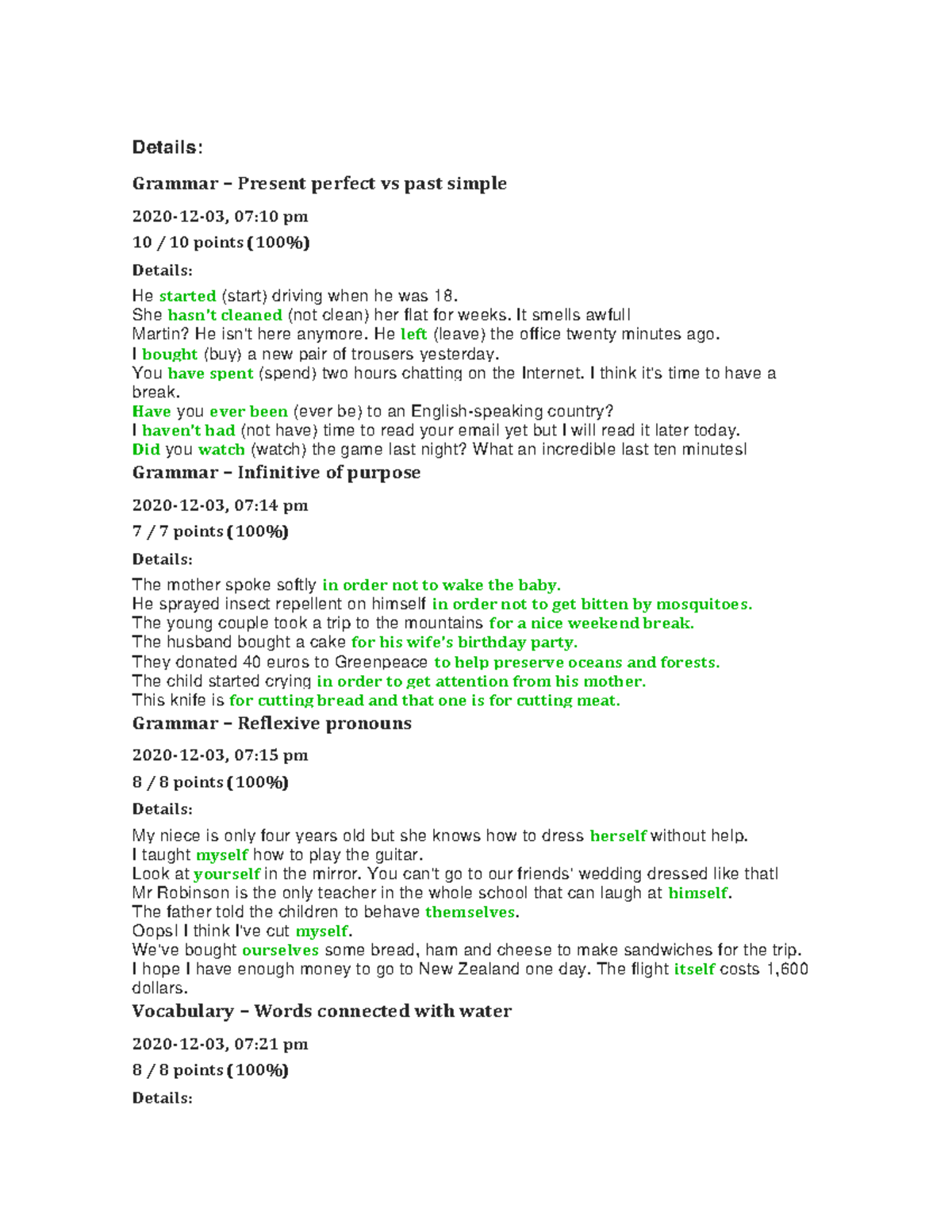 Intermediate - UNIT 1 Lesson 1 Cyb3rhom3work - Details: Grammar ...