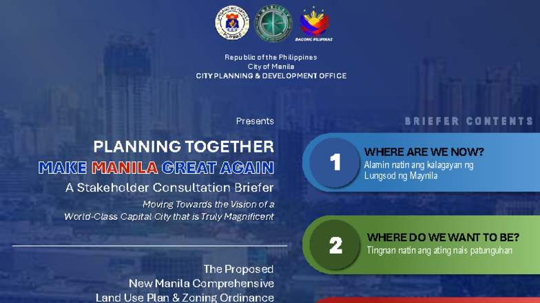 MNLCLUPZO-2035: Proposed Land Use Zoning for a Magnificent Manila - Studocu