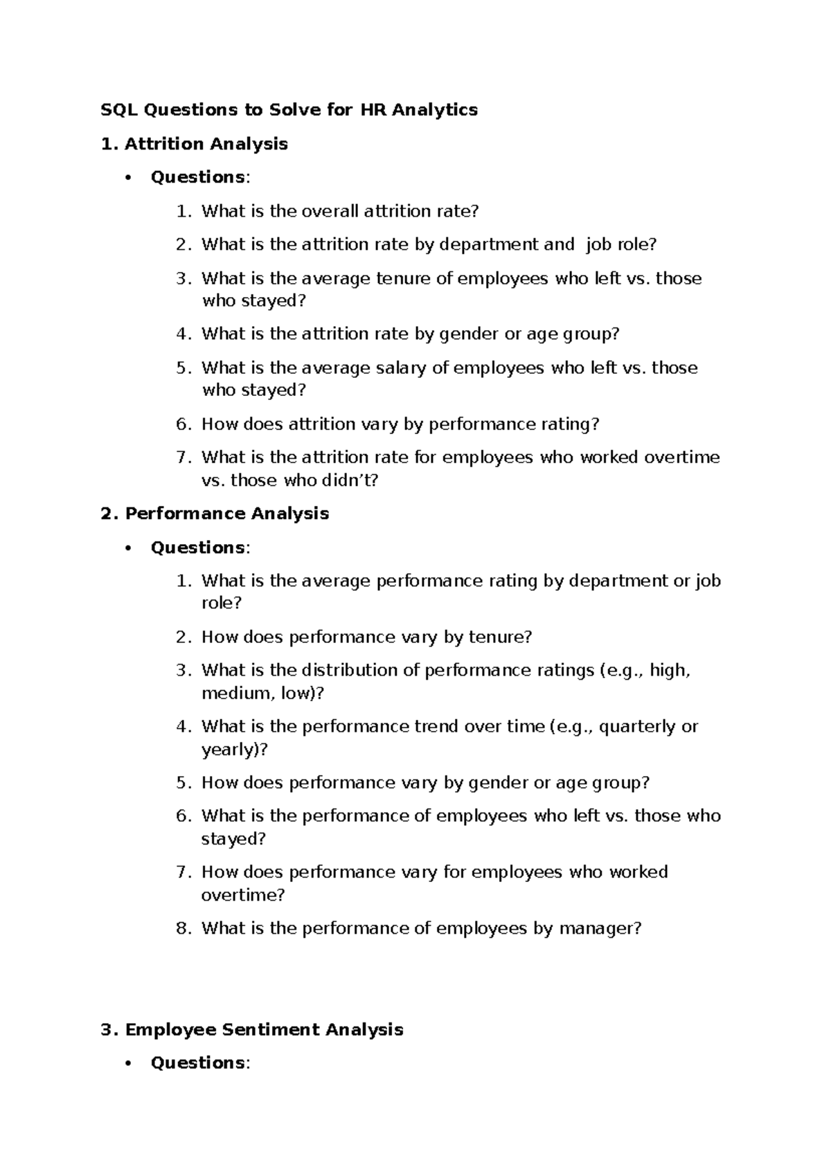 SQL Questions to Solve for HR Analytics - SQL Questions to Solve for HR ...
