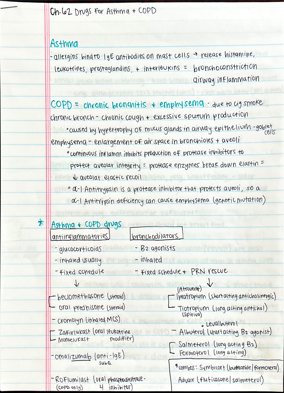 Ch 62: Asthma and COPD - Lehne's Pharmaco. for Adv Practice Nurses ...