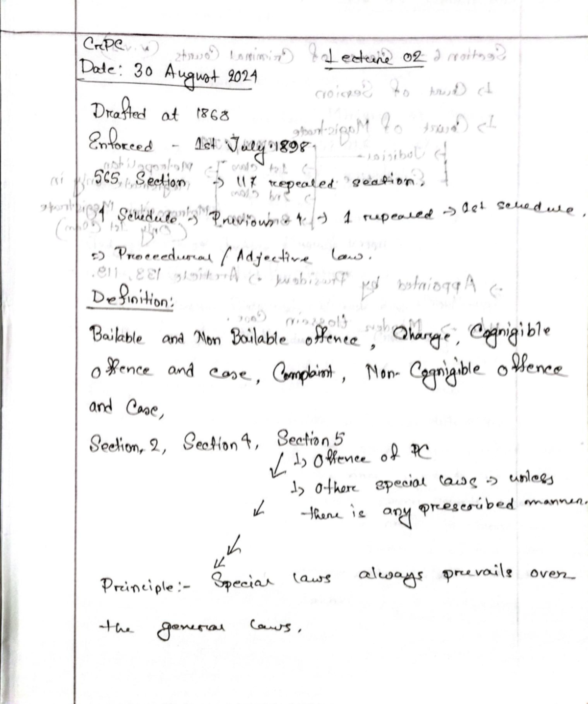 Cr PC - Lecture Notes on Criminal Procedures and Case Studies - Studocu