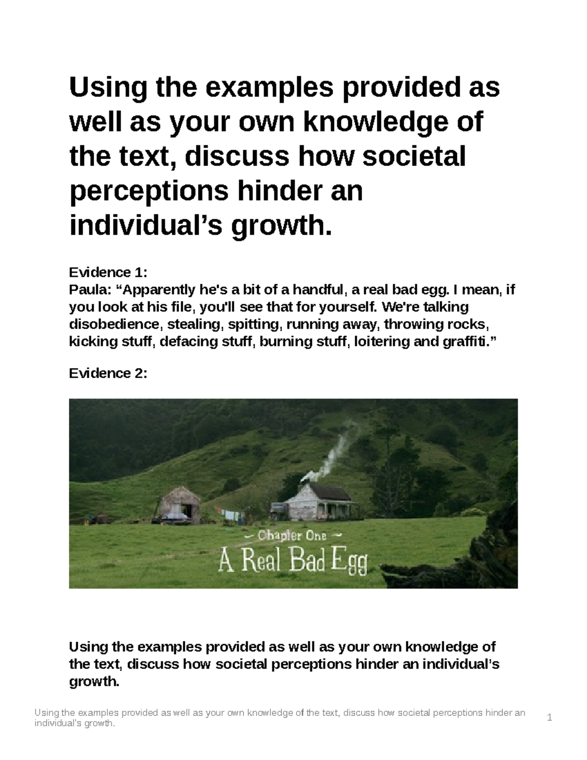 ENG 101: Hunt for the Wilderpeople - Societal Perceptions & Growth ...