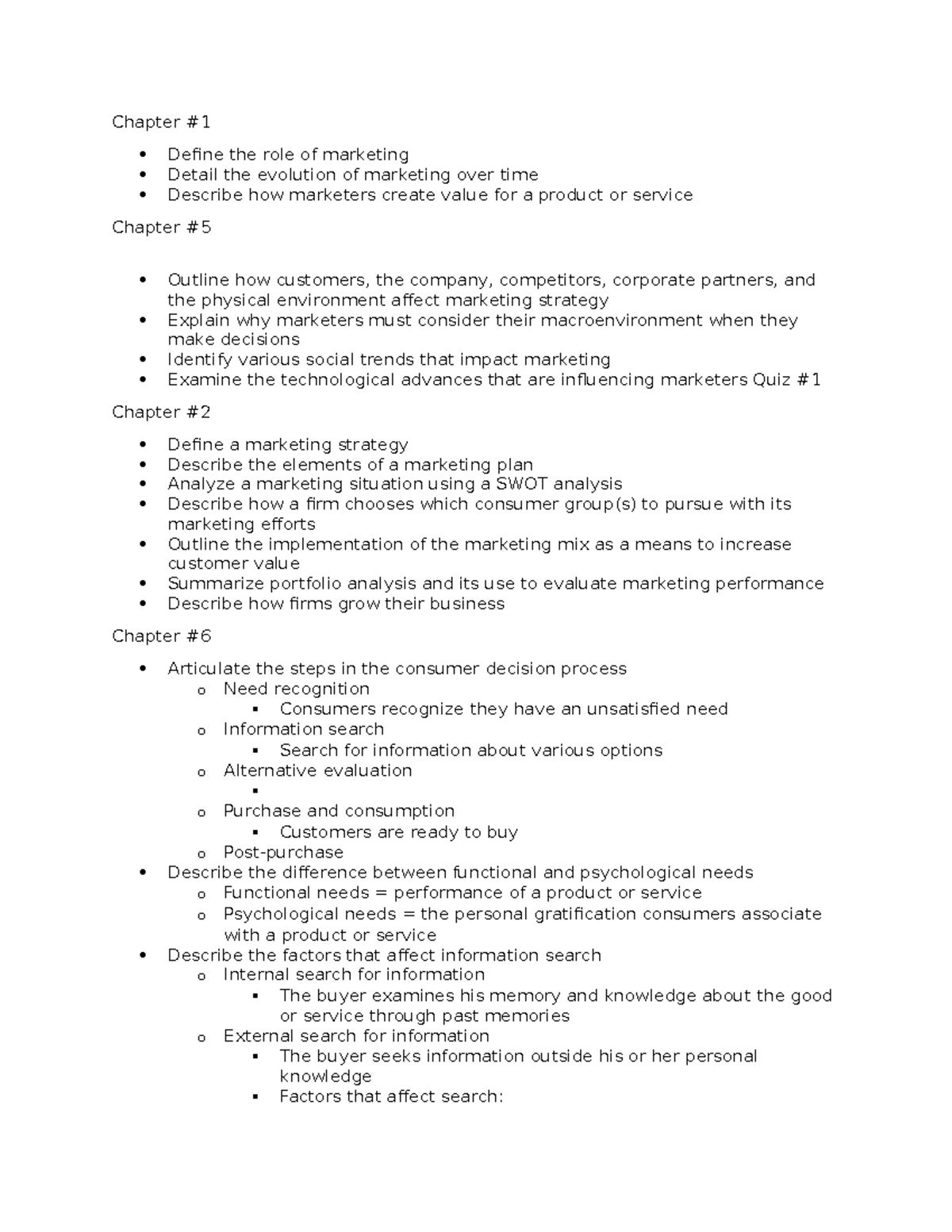 MKT 101 - Midterm Study Guide: Key Concepts in Marketing & Strategy ...