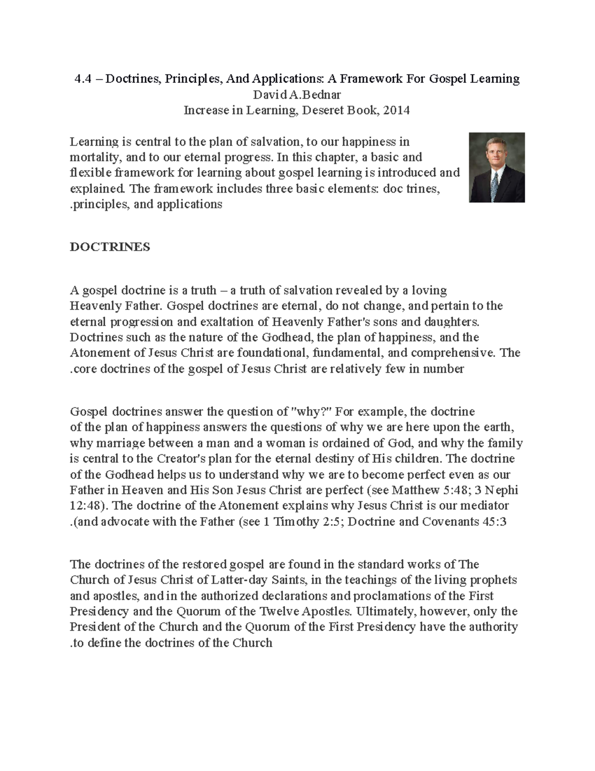 Doctrines Principles Applications - 4 Doctrines, Principles, And ...