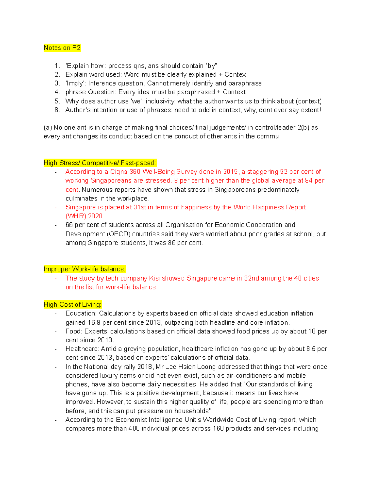 GP Paper 2 Study Notes: Key Insights on Singapore's Socioeconomic ...