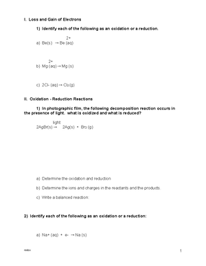 Exam 1- Chemistry 111 - Exam 1 Gateway Community College Name (PRINT ...