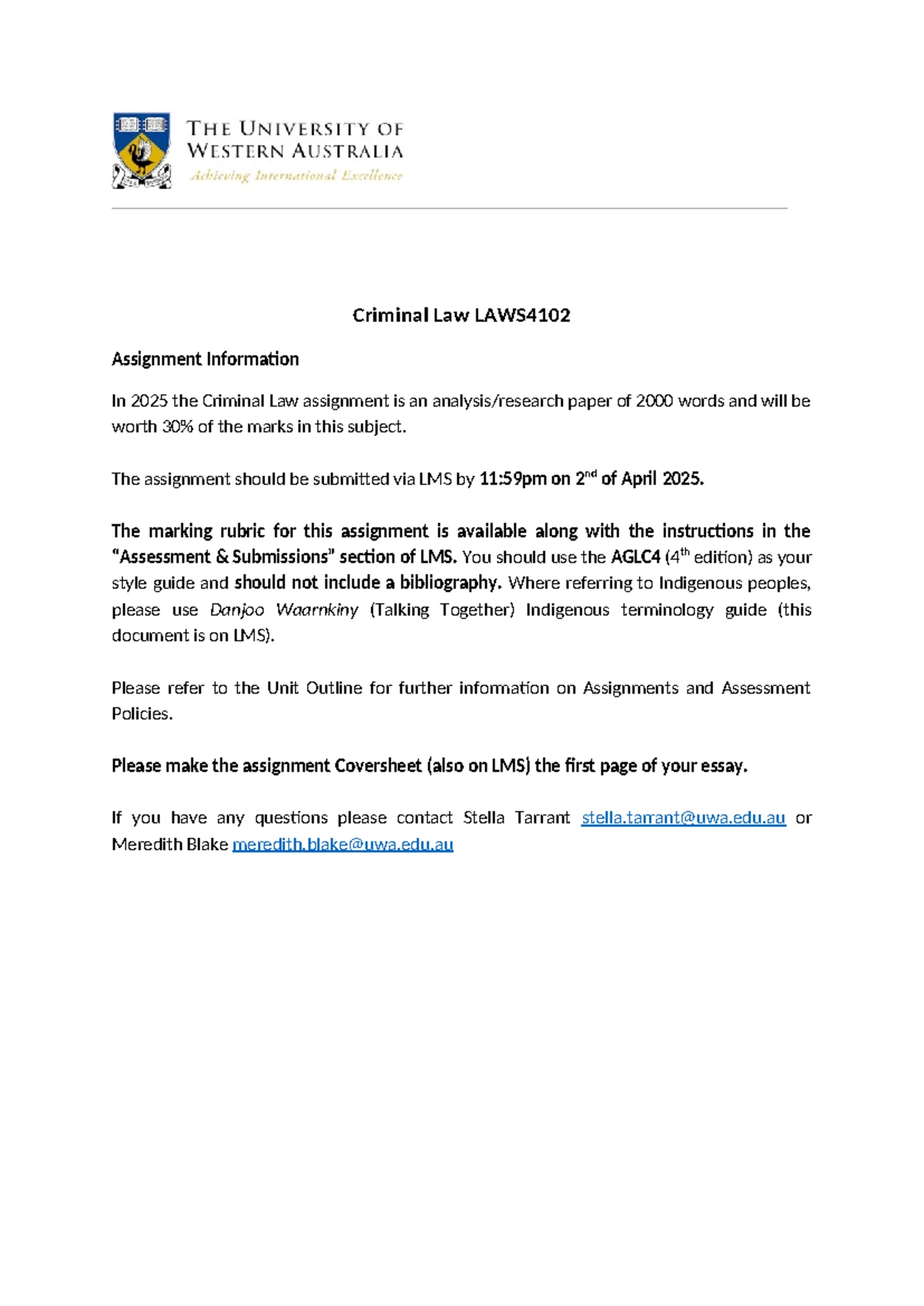 CONTRACT LAW LAWS4103 2024 ASSIGNMENT 1 GUIDELINES AND SCENARIOS - Studocu