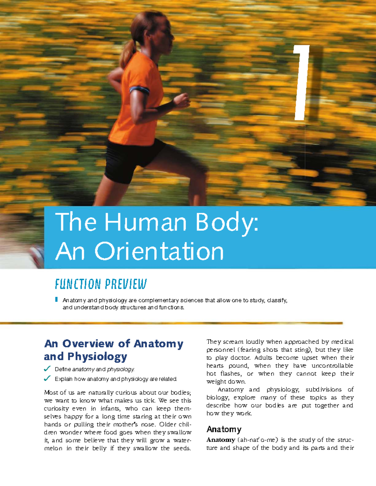 N101 Anatomy & Physiology: Chapter 1 Overview of the Human Body - Studocu