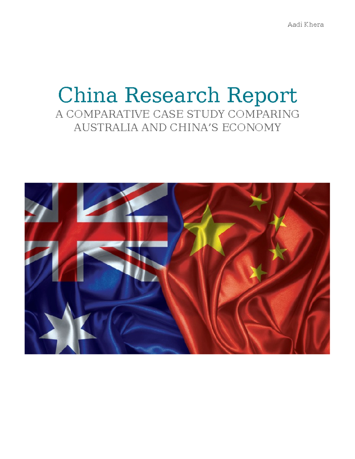 Economics 2 - Economic activity comparison between China and Australia ...