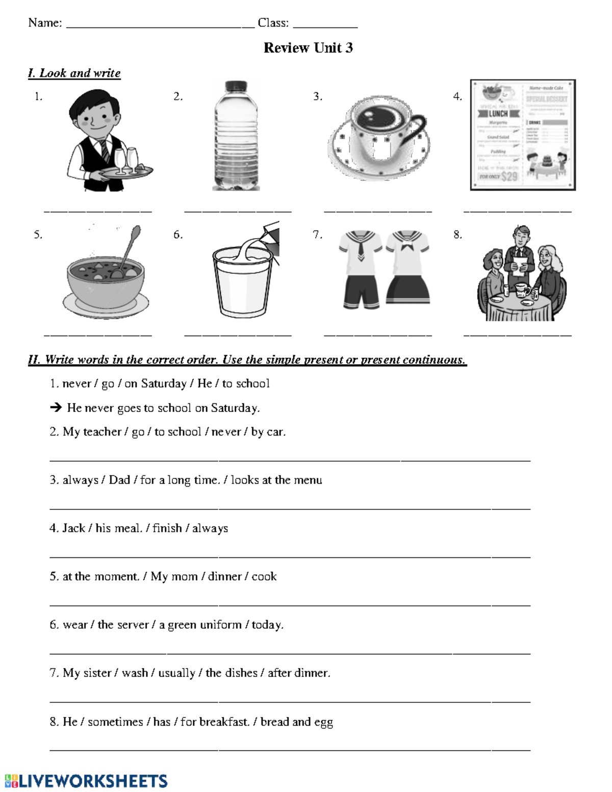 Unit 3 Review: Simple Present & Present Continuous - Fam 5 - Studocu
