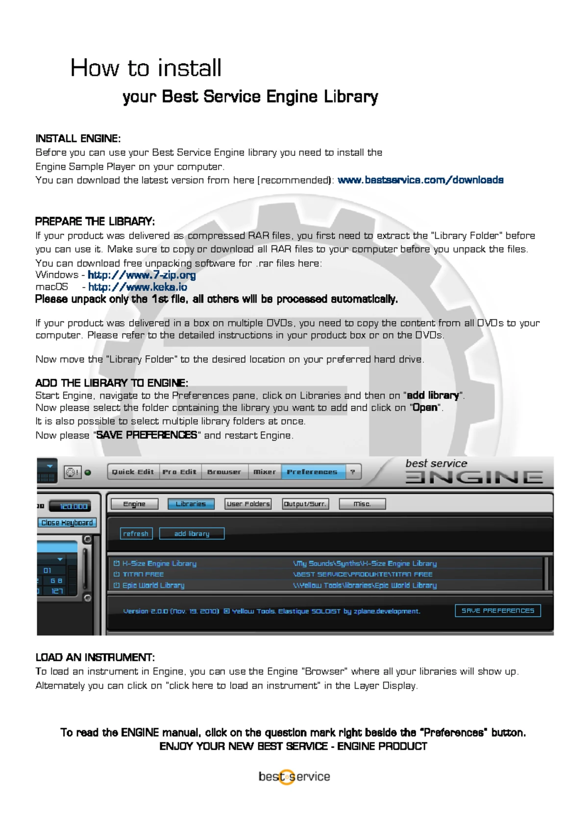Installation Anleitung - Engine Library - Wie installiere ich meine ...