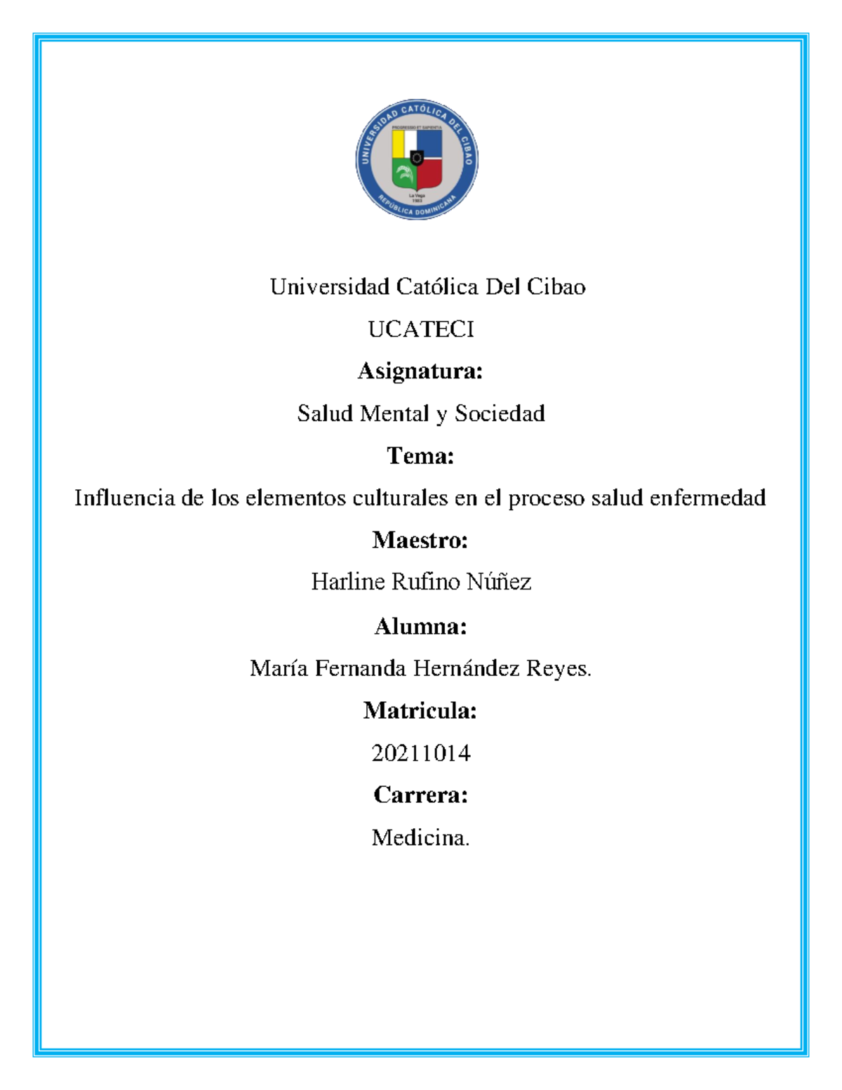 Influencia Cultural en el Proceso Salud-Enfermedad - Salud Mental y ...