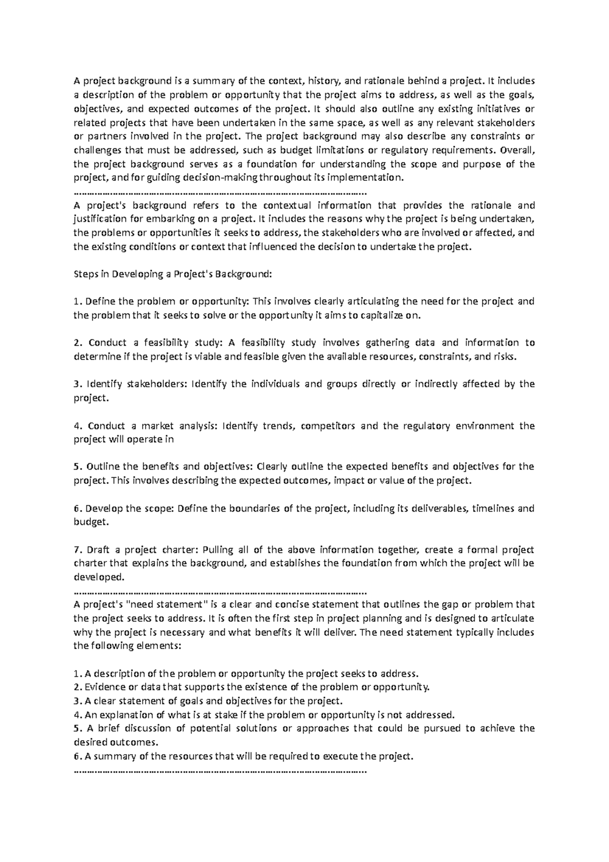 Project Management Essentials: Crafting a Proposal Background - Studocu