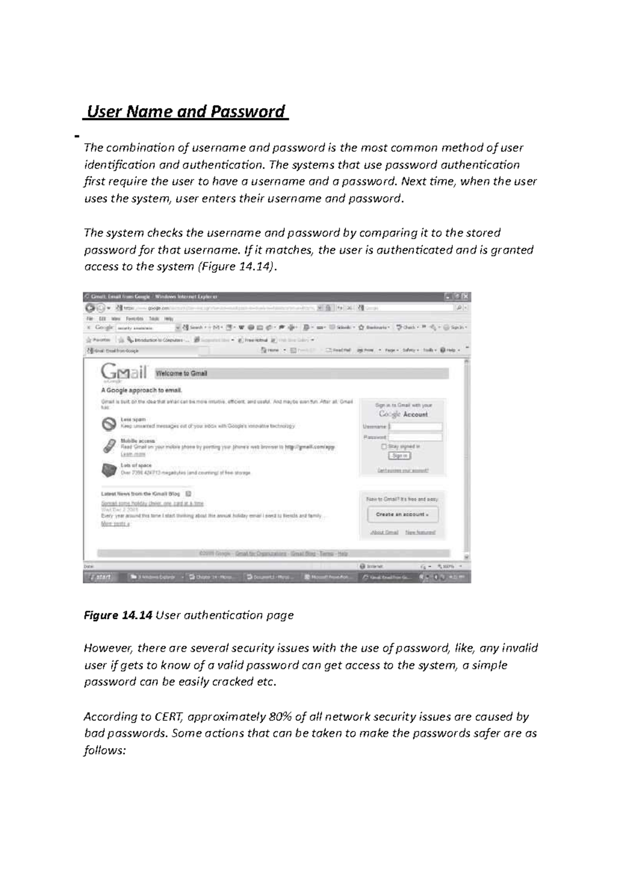 CS101 - Lecture Notes on User Authentication: Username and Password ...