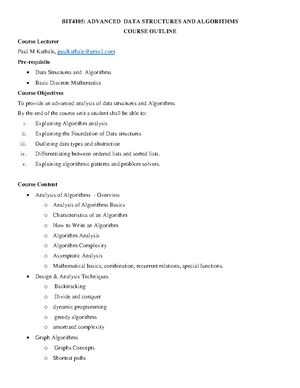 Graph Theory & Algorithms: Revision Notes for Data Structures - Studocu