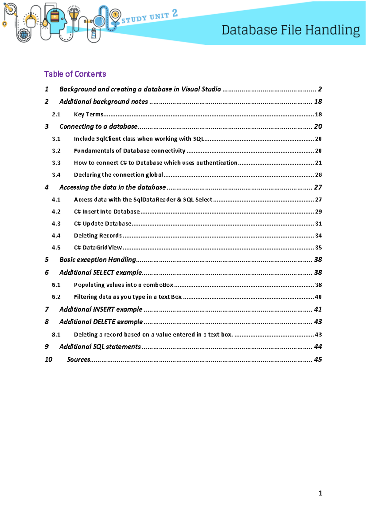 SU 2 Database File Handling: Creating and Accessing Databases in Visual ...